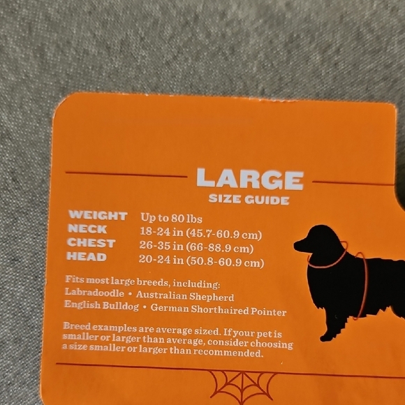 Hyde & EEK! Candy Corn Festive Halloween Dog Sweater - Orange, White, Black - Picture 4 of 7